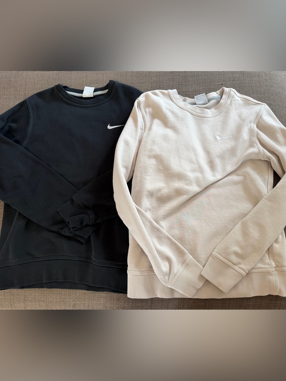 Nike Men's Crewneck Sweatshirts in Black and light pink